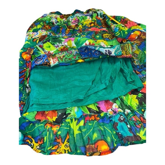 BATER & WELL Patchwork Skirt Boho Whimsical Fairycore Hippie Festival Gypsy L - Picture 7 of 7